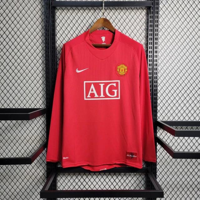 Camisa Manchester United Home Manga longa - 2007/2008
