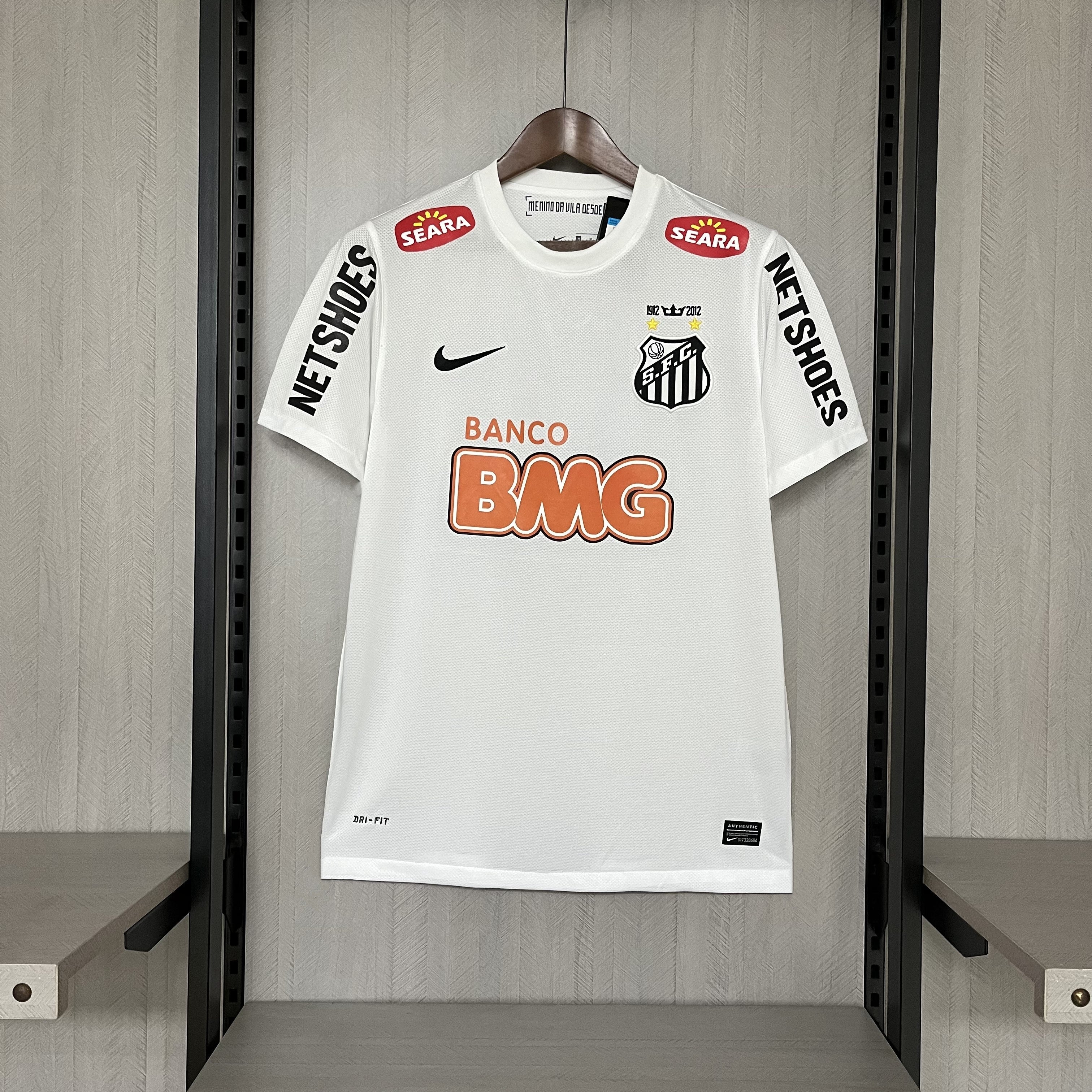 Camisa Santos Retrô Home 2011/12 Nike Torcedor Masculina
