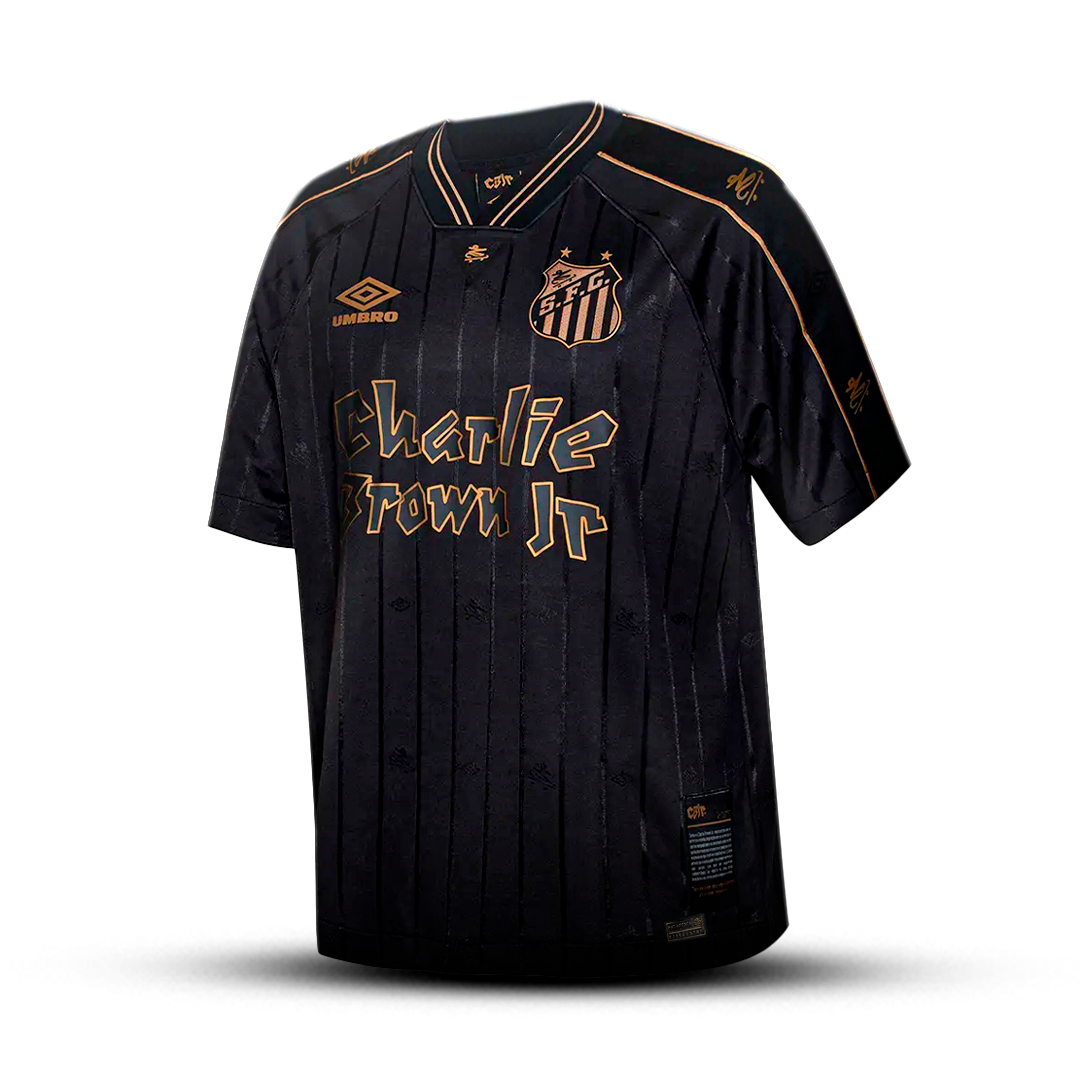 Camisa do Santos FC x Charlie Brown Jr 2024/25 - Masculina Edição Limitada + Chaveiro de Brinde