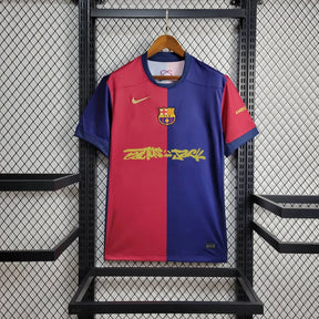 Camisa do Barcelona + TRAVIS SCOTT 2024/25 HOME