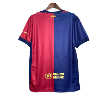 Camisa Barcelona 24/25 COLDPLAY - Masculina - Modelo Torcedor - Azul