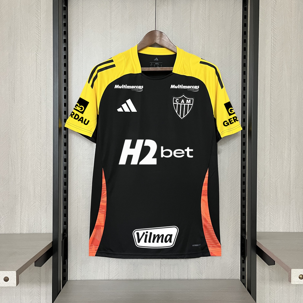 Camisa Atlético Mineiro Treino + Patrocínios 2025/2026