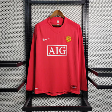 Camisa Manchester United Home Manga longa - 2007/2008